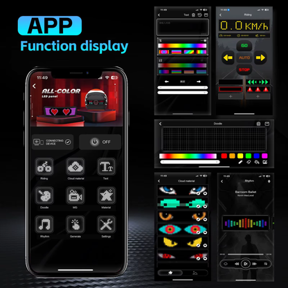 Smart LED Helmet Display