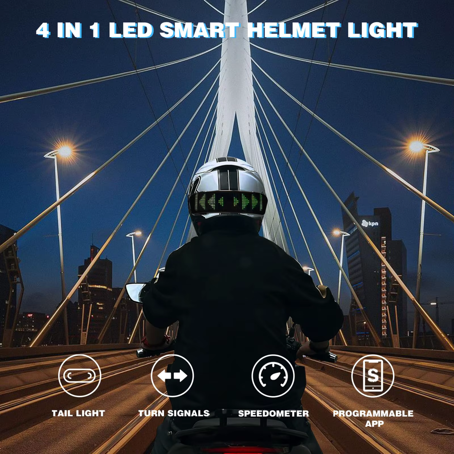 Smart LED Helmet Display